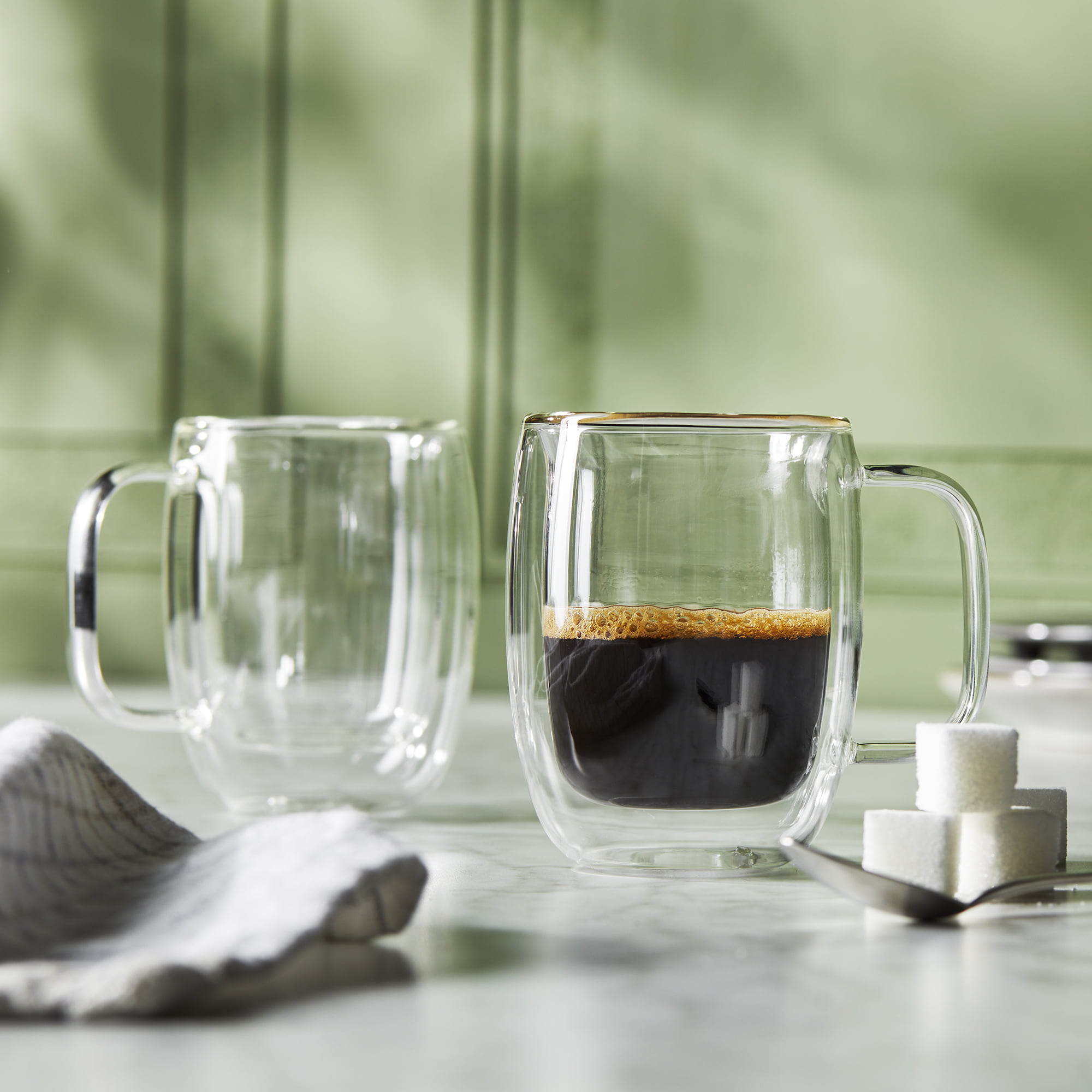 Sorrento - Double-Wall Glass Espresso Mug Set of 2 – Kitchen Store