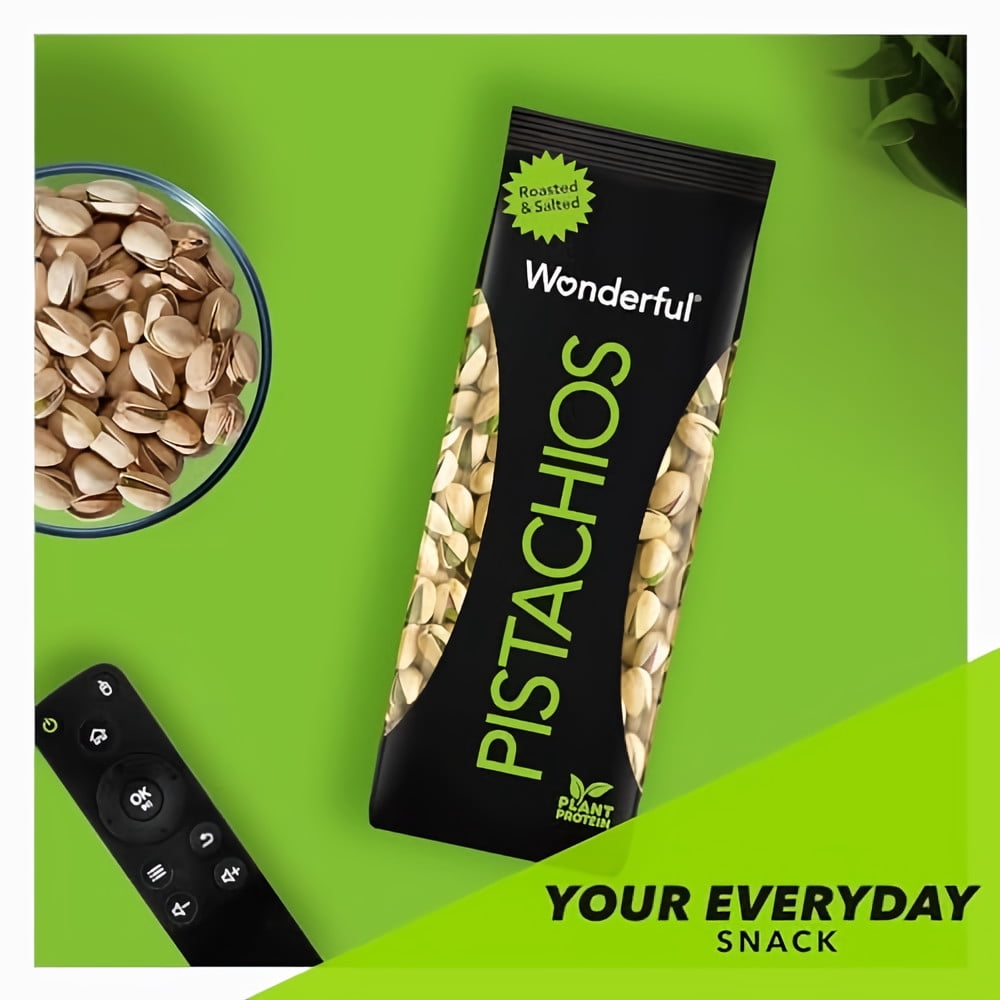 Wonderful Roasted and Salted Pistachios (Pack of 14)