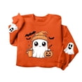 thumbnail image 5 of Women's Halloween Sweatshirt Cute Ghost Print Long Sleeve Crew Neck Relaxed Fit Casual Pullover Fall Holiday Party Tops 2026, 5 of 7
