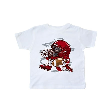 Football Helmet Running Toddler T-Shirt (Best Rated High School Football Helmets)