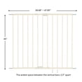 thumbnail image 4 of Toddleroo by North States Baby Gate for Stairs and Doorways: Tall Easy Swing & Lock Series 2 Child Gate, Fits Openings 28.68-47.85 Wide. Safety Latch, Hardware Mount. (36 Tall, Warm White), 4 of 5