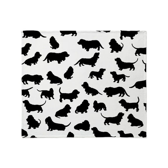 CafePress - Basset Hounds Throw Blanket - Soft Fleece Throw Blanket, 50"x60" for All Ages