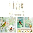 thumbnail image 4 of 9 piezas de madera pájaro loro columpio juguetes para masticar escalera de percha de pie, para , cacatúas, pájaros , juguete Sunnimix Juguetes para masticar pájaros, 4 of 7