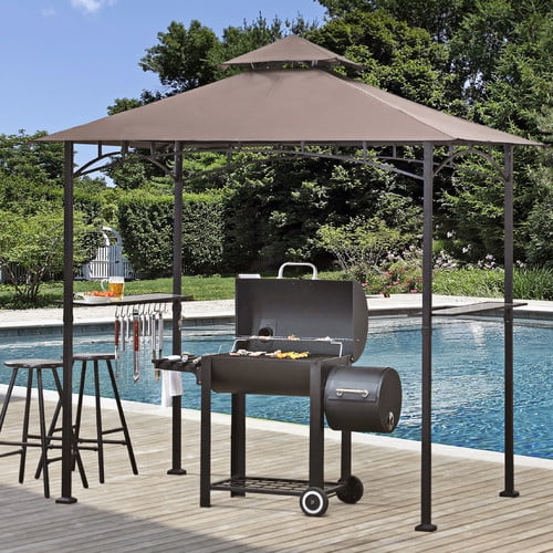 Sunjoy Sunjoy 8 Ft. W x 5 Ft. D Metal Grill Gazebo by Sunjoy