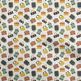 thumbnail image 1 of oneOone Cotton Cambric Yellow Fabric Travel Fabric For Sewing Printed Craft Fabric By The Yard 42 Inch Wide, 1 of 4