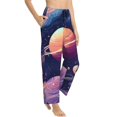 thumbnail image 2 of Daiia Planet Pastel Galaxy Women's Sleep Pant with Pockets and Drawstring,Pajama Pants-Medium, 2 of 9