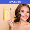 thumbnail image 3 of Vocoste Travel Blending Makeup Brush Set Foundation Contour Concealer Blusher Brush 15.3x2.3cm Gold Tone 5 Pcs, 3 of 7