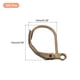thumbnail image 2 of Ganchos de aretes LeverBack Uxcell 100Pack, gancho de alambre francés para aretes, bronce, 2 of 6