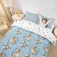 thumbnail image 2 of Erosebridal Happy Easter Kids Duvet Cover Set,Kawaii Bunny Rabbit Easter Eggs Bedding Full For Girls Reversible 3pcs,No Comforter, 2 of 6