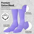 thumbnail image 6 of ODD SOX Basix Athletic Crew Socks Cool Purple Cushioned Footbed, Breathable Knit, Arch Support,, 6 of 6