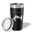thumbnail image 2 of Great Moose Lake Map Tumbler Travel Mug Insulated Laser Engraved Coffee Cup Maine 20 oz Black, 2 of 5