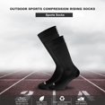 thumbnail image 1 of Bicicleta Calcetines deportivos de compresión para montar en bicicleta para mujer y hombre, calcetines hasta la pantorrilla (negro), 1 of 2