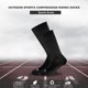thumbnail image 1 of Bicicleta Calcetines deportivos de compresión para montar en bicicleta para mujer y hombre, calcetines hasta la pantorrilla (negro), 1 of 2