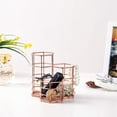 thumbnail image 6 of MINKUROW Metal Pen Pot,Holder Fashion Openwork Round Iron Art Writing Tool Holder Desk Organiser Pen Holder Organiser Makeup Brush Holder Rose Gold, 6 of 8