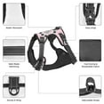 thumbnail image 4 of No Pull Dog Harness For X-Large Dogs Easy Walk Dog Vest Adjustable Collars Harnesses & Leashes Set Breathable Oxford Outdoor Walking Safety Reflective Strip Wreath & Doggy Footstep, 4 of 9