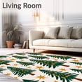 thumbnail image 2 of ODIKA 8'x10' Machine Washable Non-Slip Area Rug, Whimsical Pine Grove Scene Featuring Holly Berry Clusters and Details High Traffic Rug with Pad, Green, 653499, 2 of 8