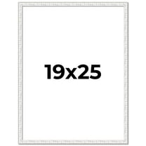 19x25 Frame White Real Wood Picture Frame Width 0.75 inches | Interior Frame Depth 0.5 inches |