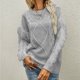 thumbnail image 4 of Blusa de suéter de punto de moda de gran tamaño con borlas de manga larga y cuello redondo para mujer Fridja ghj987+4705, 4 of 9