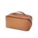 thumbnail image 1 of Bearachild Bolsa de almacenamiento de cosméticos de cuero PU de gran capacidad, bolsa de mano para artículos de tocador, bolsillo organizador de Almacenamiento y organización del hogar Marrón Bearachild HA064909-04B, 1 of 6