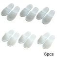 thumbnail image 2 of Esaierr 6PCS Kids Disposable Slippers Anti-Slip Hotel Disposable Slippers 4-10Y Toddler Closed Toe Guest Slippers House Slippers for Hotel Travel Guest, 2 of 8
