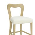 thumbnail image 5 of Euroco Counter Stools Set of 2, Upholstered Bar Stools Kitchen Island Chairs with Wooden Frame,Beige & Natural Ash, 5 of 8