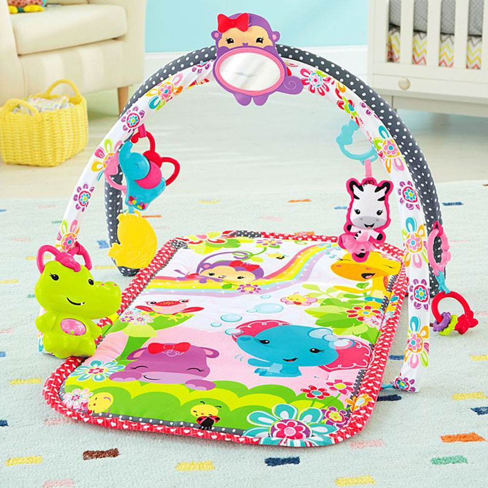 Fisher Price 3 in 1 Musical Infant Activity Gym with Play Mat and