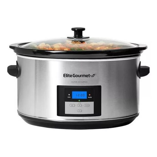 Olla Cocción Lento Cocimiento Programable 8 Lts Elite Cocina