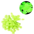 thumbnail image 3 of 100 Piezas Guijarros Reutilizables Que Brillan en para Paisajismo Al Aire Libre () Verde, 3 of 3