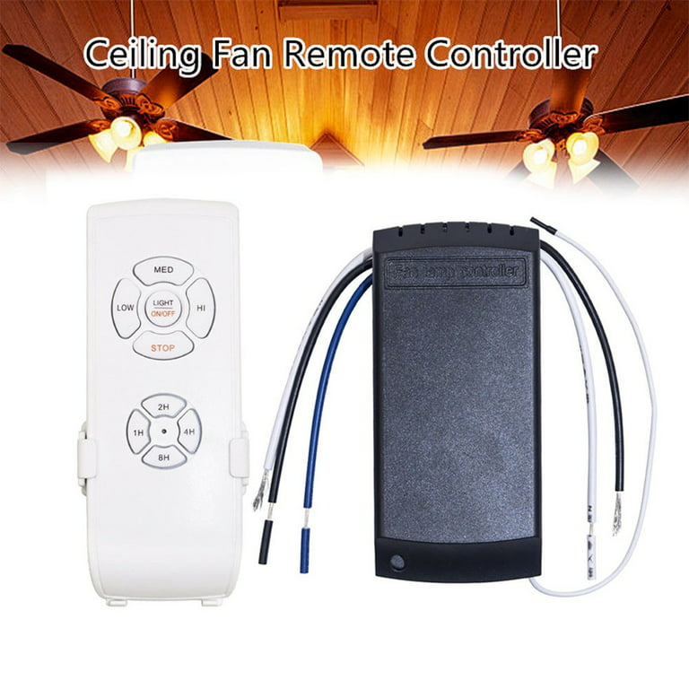 Wireless Smart Ceiling Fan Lamp Remote Control Controller Timing Switch 