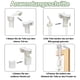 thumbnail image 5 of Estrela Soporte de abrazadera plisada, juego de 4 soportes para persianas plisadas, Ancable Soporte Klemmfix para persianas sin taladrar, Soporte autoadhesivo Klemmfix para persianas plisadas con, 5 of 7