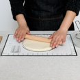 thumbnail image 2 of Baking Mat, Large Size Non-Stick Silicone Dough Rolling Mat with Measurement for Cake Cookies Pastry, Black/Red, 2 of 4