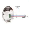 thumbnail image 2 of Luckyn AC110-240V Recessed PIR Ceiling Occupancy Motion Sensor Detector Light Switch, 2 of 9