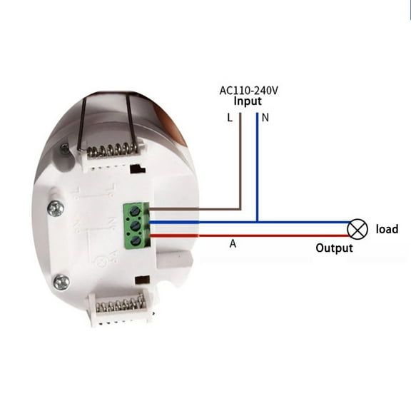 Ac110-240V Recessed Pir Ceiling Occupancy Motion Sensor Detector Light Switch