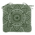 thumbnail image 5 of Handmade Cotton Mandala U Shaped Tuffted Thick Chair cushion pads 16''x16'' with Ties for Armchairs Dining Office Chair Grey, 5 of 5