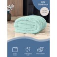 thumbnail image 4 of Microfiber Down Alternative Comforter, Brushed Super Soft and Breathable Blanket Square Quilted Bedding with Solid Colors Decoration for Master Guest Bedroom, 87" x 90", Aqua, by Ambesonne, 4 of 4