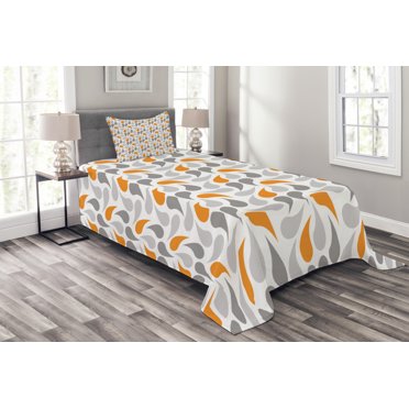 DaDa Bedding Floral Vintage Stone Wash Grey Matelassé Ash Silver Diamond Pattern Quilted Bedspread Set (JHW855)