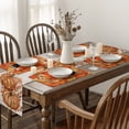 thumbnail image 3 of Sm:)e Black Cat Pumpkin Fall Placemats Set of 4, 12x18 Inch ,Seasonal Halloween Thanksgiving Holiday Table Mats for Party Kitchen Dining Decoration, 3 of 6