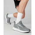 thumbnail image 2 of NY Threads Men's Running Shoes Comfortable and Lightweight Casual Sneakers, 8.5 US, Grey/White, 2 of 7
