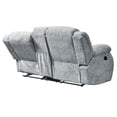 thumbnail image 2 of Fabric Reclining Loveseat with Console, LiviNest Stonic Grey Dual Manual Recliner Sofa with Cup Holders and Storage for Living Room Home Theater, 2 of 4