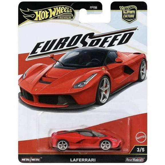 Hot Wheels LaFerrari Euro Speed Car Culture Premium with Case