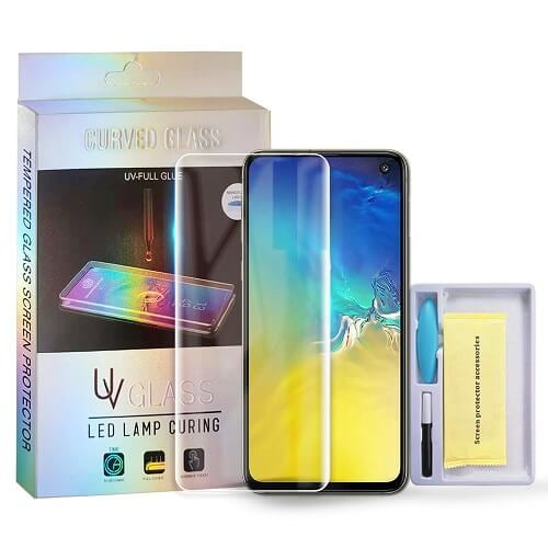 For Samsung Galaxy S10e Clear UV Liquid Gel Tempered Glass Screen Protector Film Guard