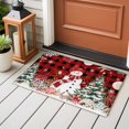 thumbnail image 4 of Red Christmas Entryway Rug 2'x3'&nbsp; Non Slip Front Door Mats, Snowman Xmas Tree Coastal Snowflake Starfish Plaid Entrance Rugs Indoor Outdoor Carpet, Floor Mats Small Area Rug for Bedroom Kitchen, 4 of 8