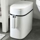 thumbnail image 4 of Injueey Práctico cubo de basura inteligente, duradero y elegante, que simplifica la eliminación diaria de residuos y ahorra espacio. Suministros de limpieza para el hogar 12L Tapa blanca, 4 of 6
