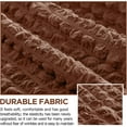 thumbnail image 5 of 3 Pcs Sofa Slipcover Set for Couch Cushion Durable Washable High Elastic Stretchable Furniture Couch Covers with Skirt for Sofa Loveseat Arm Chair(Brown,Seersucker), 5 of 12