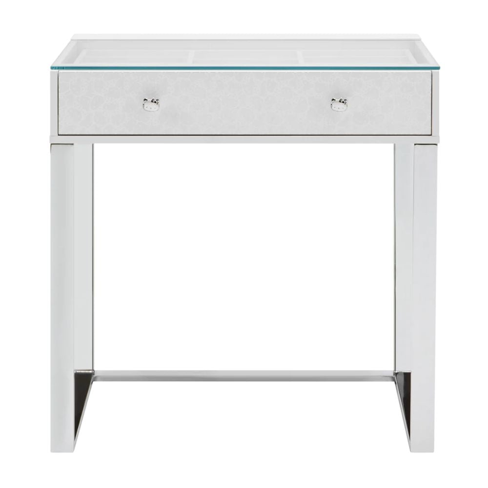 Impressions Vanity Hello Kitty SlayStation Vanity Table for Bedroom, Makeup Accessories (Silver)