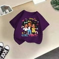 thumbnail image 5 of MEZZALL Kid Girls Cute Graphic T-Shirt Round Neck Short Sleeve Tee Summer Casual Tshirts Tops, Purple, 3-4 Years, 5 of 5