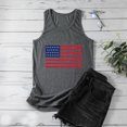 thumbnail image 4 of IROINNID Women's Round Neckline Tank Sleeveless Casual America Flag Casual Tops Blouse Tops Women Tops USA July 4th, 4 of 5