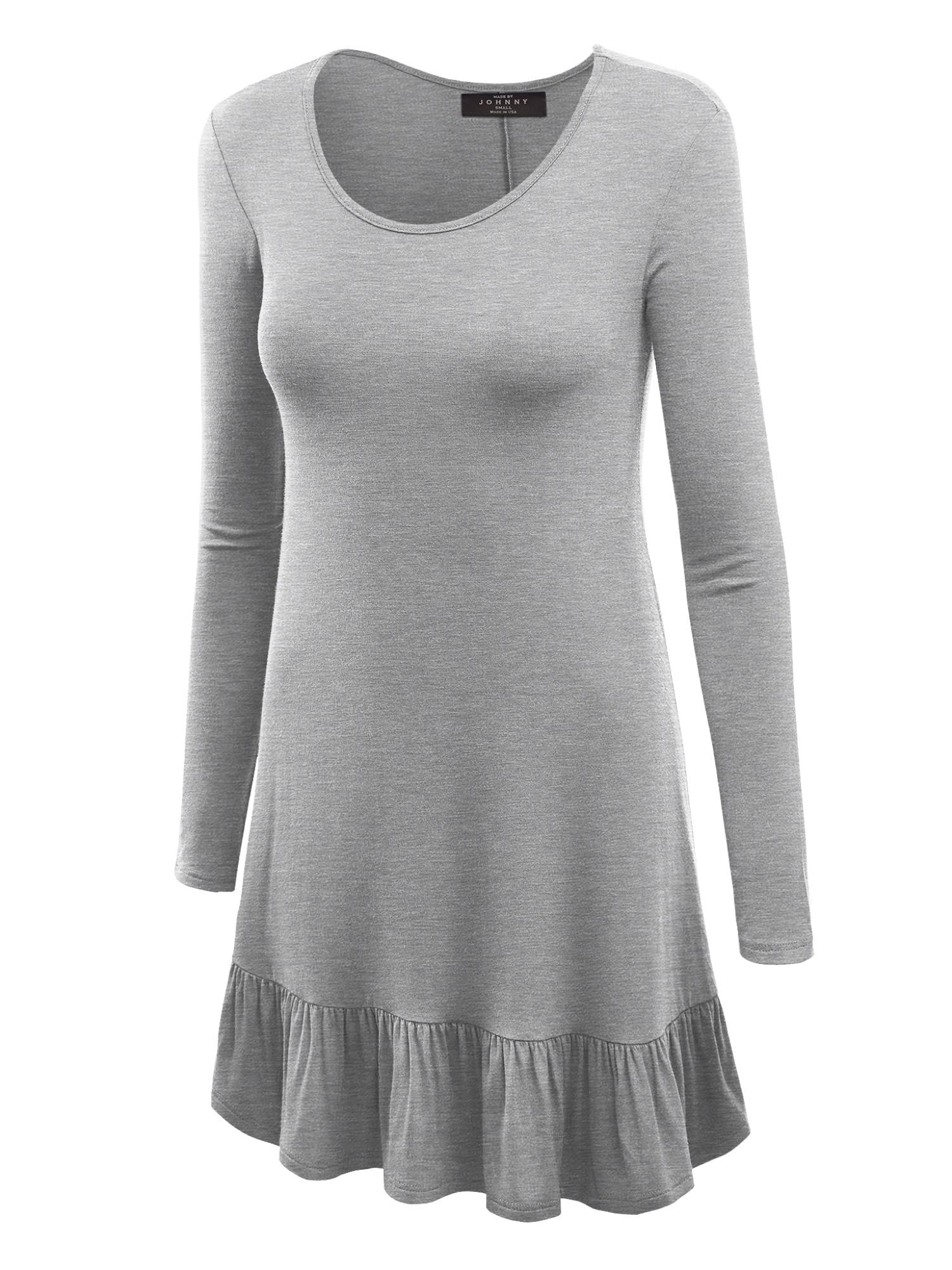short dress with ruffle bottom