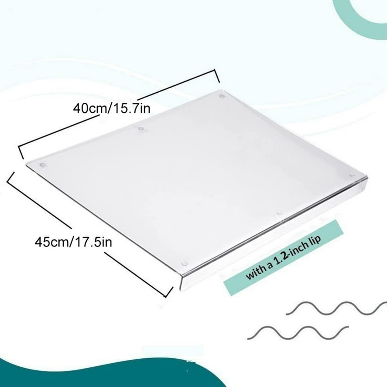 Acrylic Cutting Board Transparent Cutting Board with Lip Edge