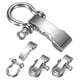 thumbnail image 1 of Hebilla de Shackle de Pulsera de Paracord Uxcell [4PCS] - Gancho de Metal O Ajustable para Pulseras Cinturón [Cabeza Plana Plateada], 1 of 6